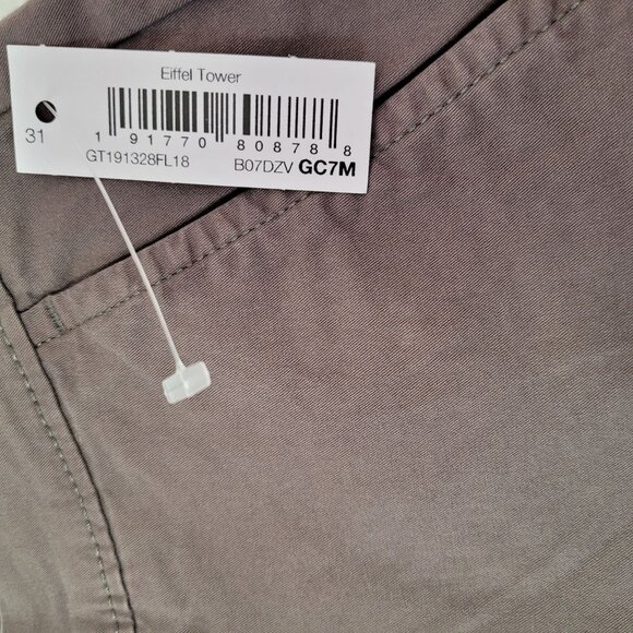 Goodthreads Men's Brown Slim-Fit 7" Flat-Front Stretch Chino Shorts Size 31 New - Picture 7 of 11